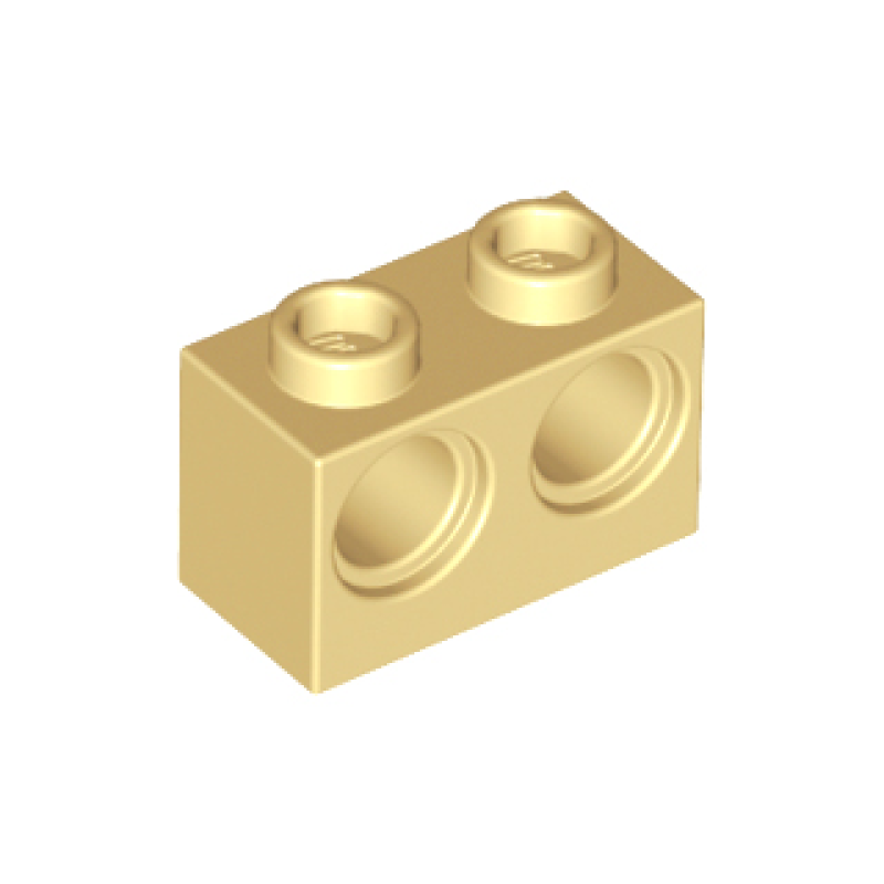 Technic, Steen 1x2 met 2 gaten Tan